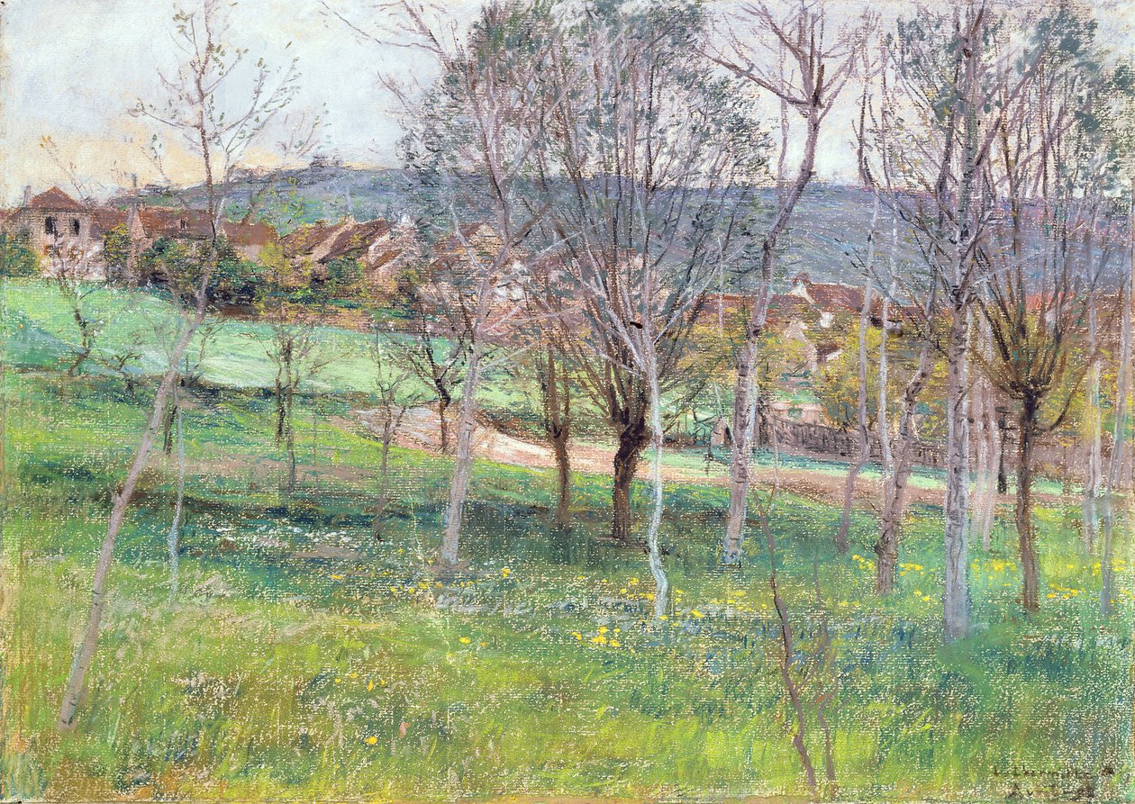 Landskap i Nord-Frankrike, ca. 1892 (pastell) av Leon Augustin Lhermitte