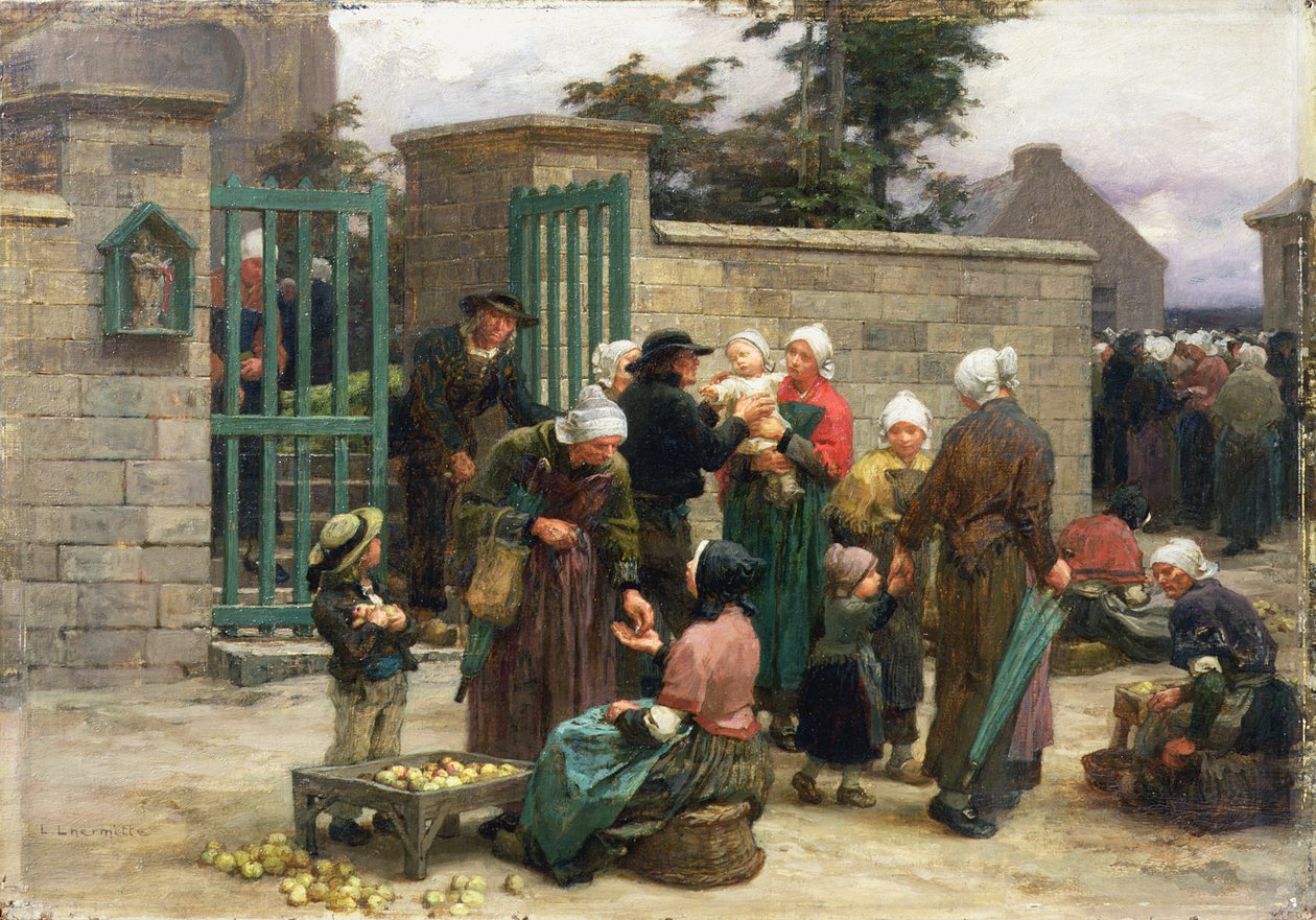 Tar inn Foundlings av Leon Augustin Lhermitte
