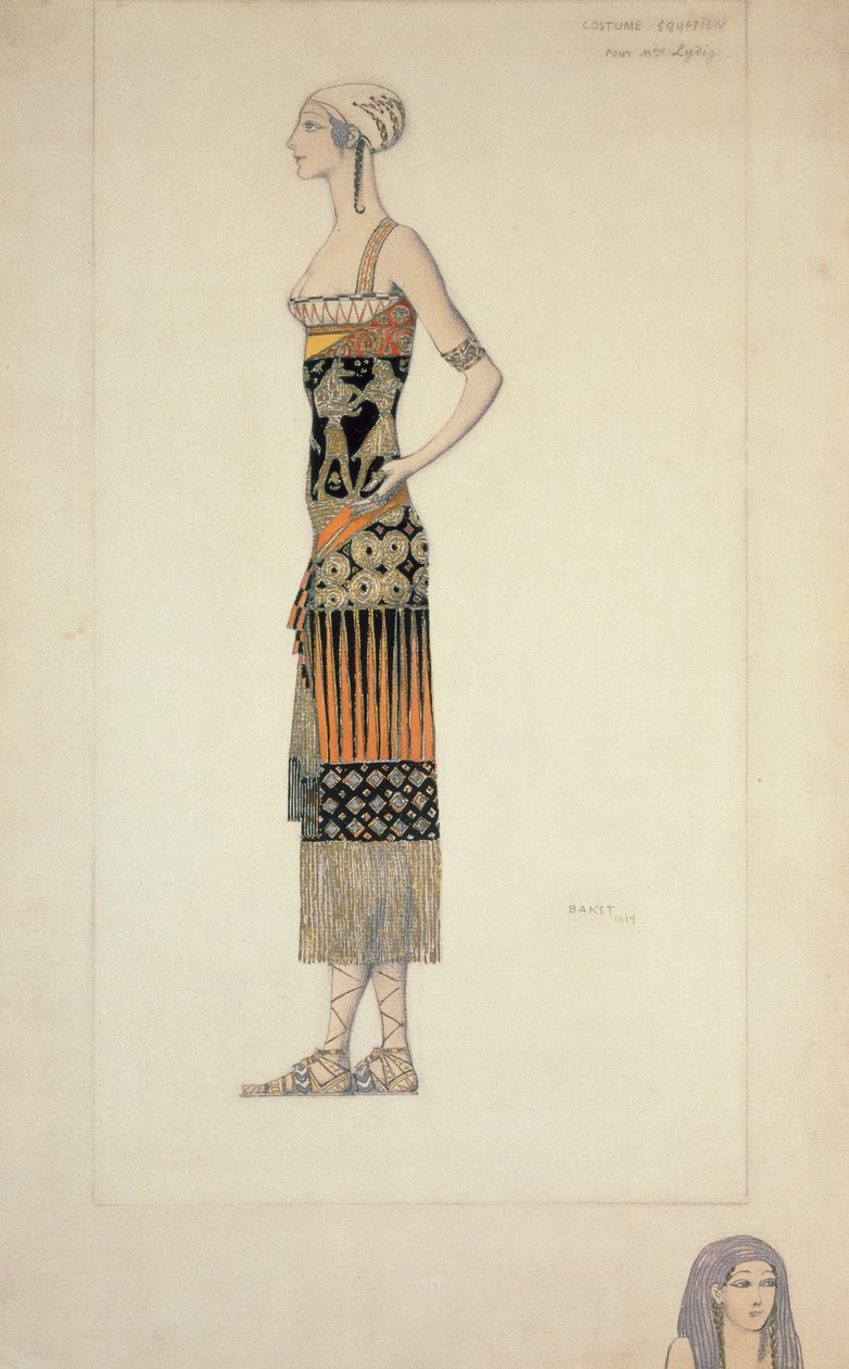 Egyptisk kostyme av Leon Bakst