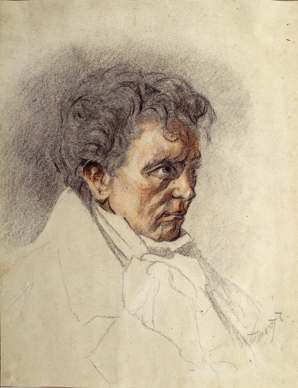 Portrett av Ludwig van Beethoven av Leon Bakst
