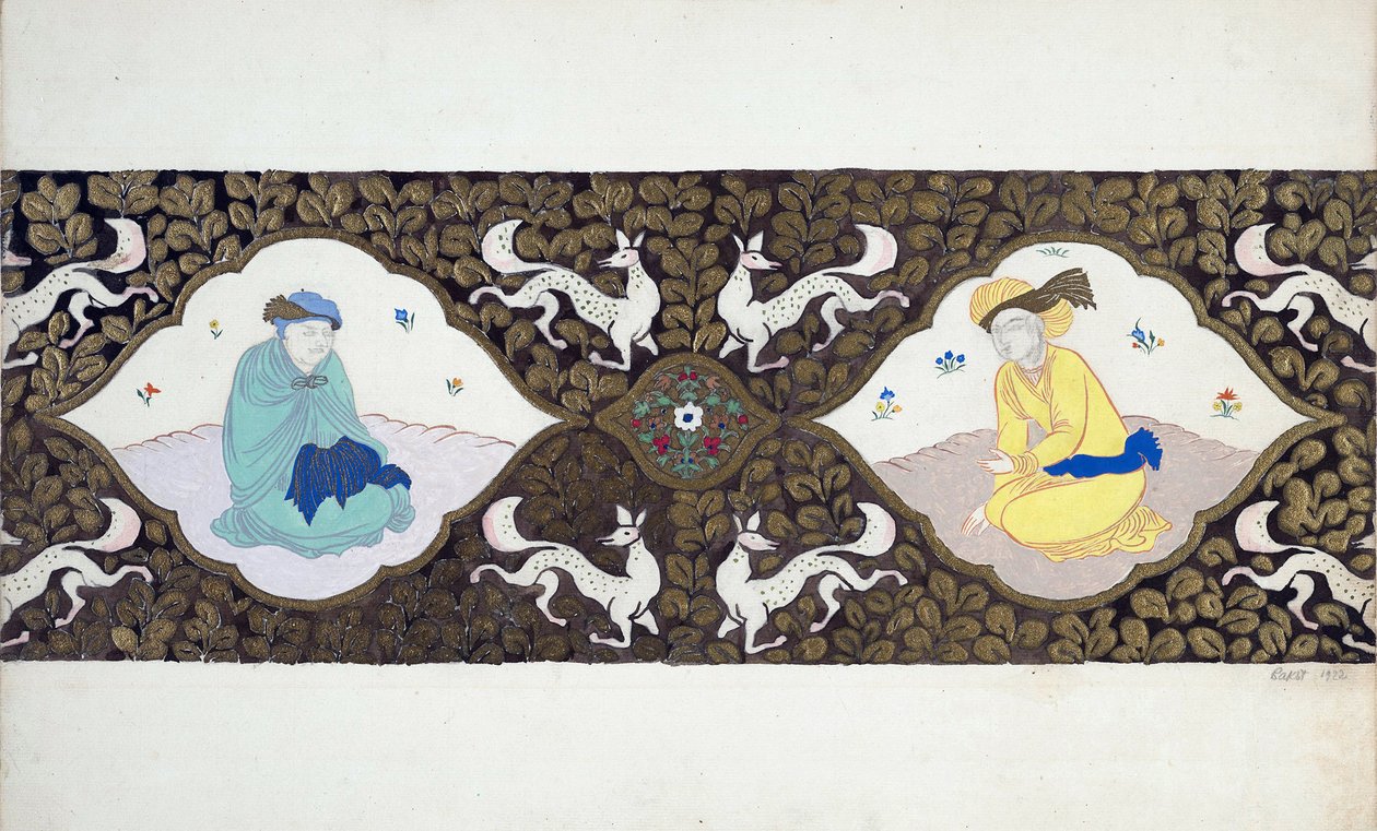 Forberedende design for balletten "Ishtar" av Bohuslav Martinu, 1922 av Leon Bakst