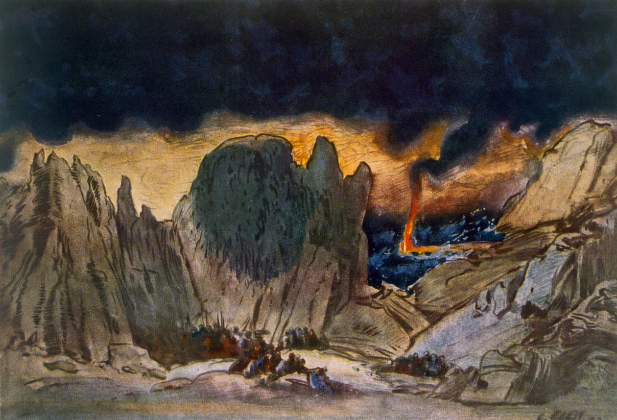 Naturdesign fra Phedre, 1917 av Leon Bakst