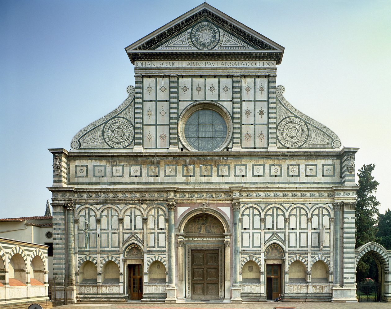 Fasade til Santa Maria Novella, ca. 1458-70 av Leon Battista Alberti