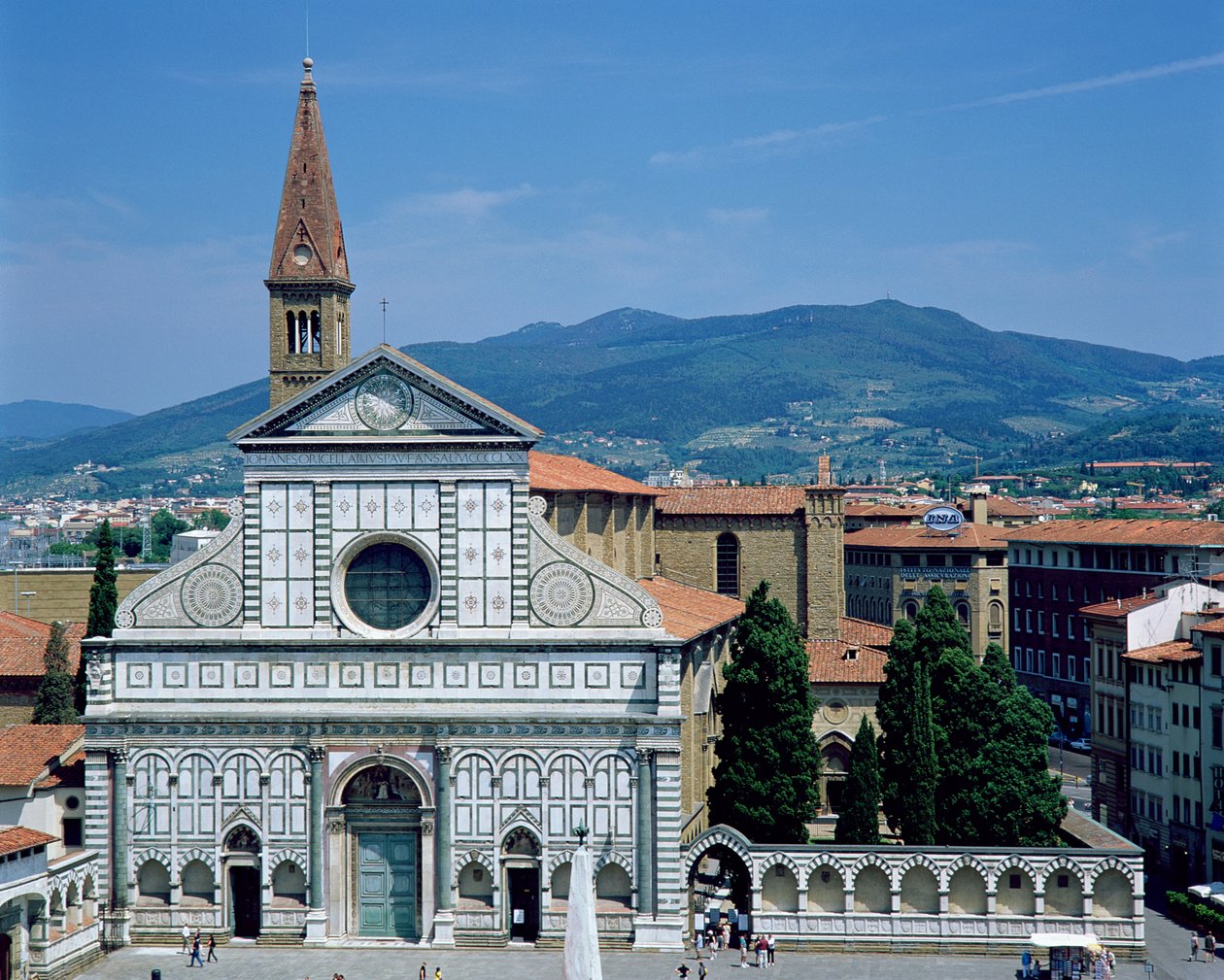 Utsikt over Santa Maria Novella, ca. 1450-70 av Leon Battista Alberti
