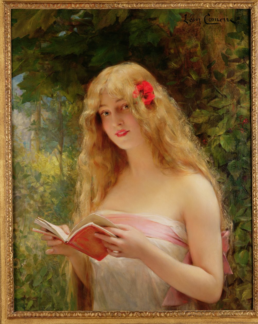 La Belle Liseuse (Den vakre leser) av Leon Francois Comerre