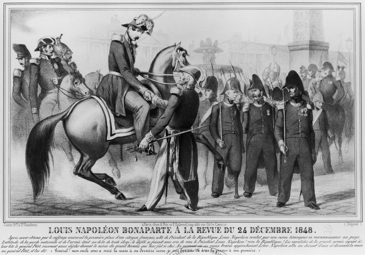Louis Napoleon Bonaparte III (1808-73) valgt til republikkens president, 20. desember 1848 av Leon Henri Antoine Loire