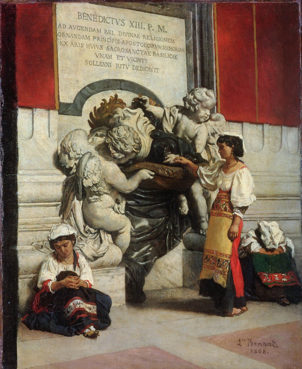 Fontene ved St. Peter-katedralen i Roma, 1868 av Leon Joseph Florentin Bonnat