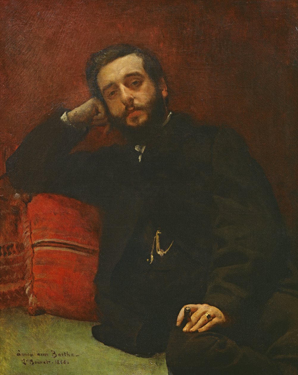 Portrett av Adrien Barthe, 1866 av Leon Joseph Florentin Bonnat