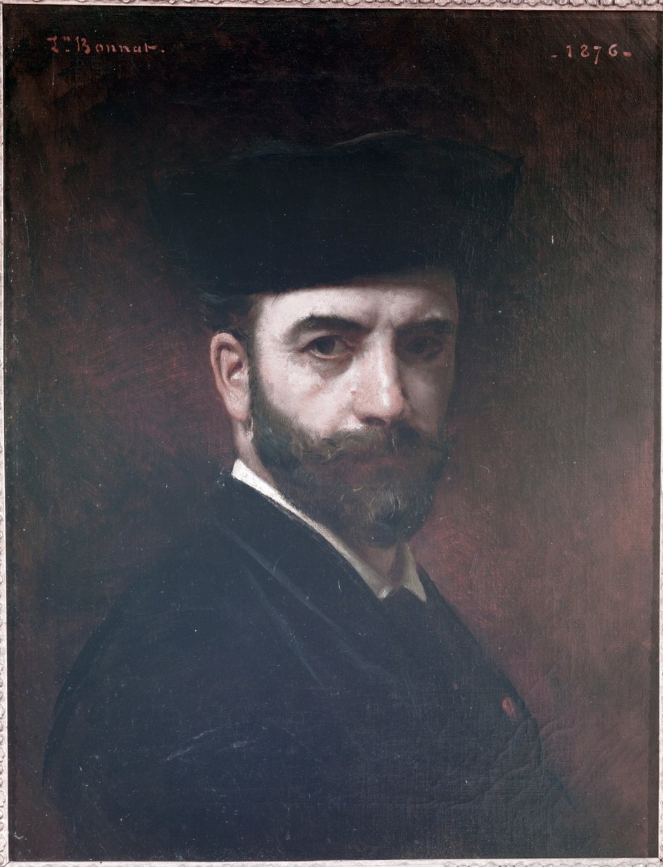 Selvportrett, 1876 av Leon Joseph Florentin Bonnat