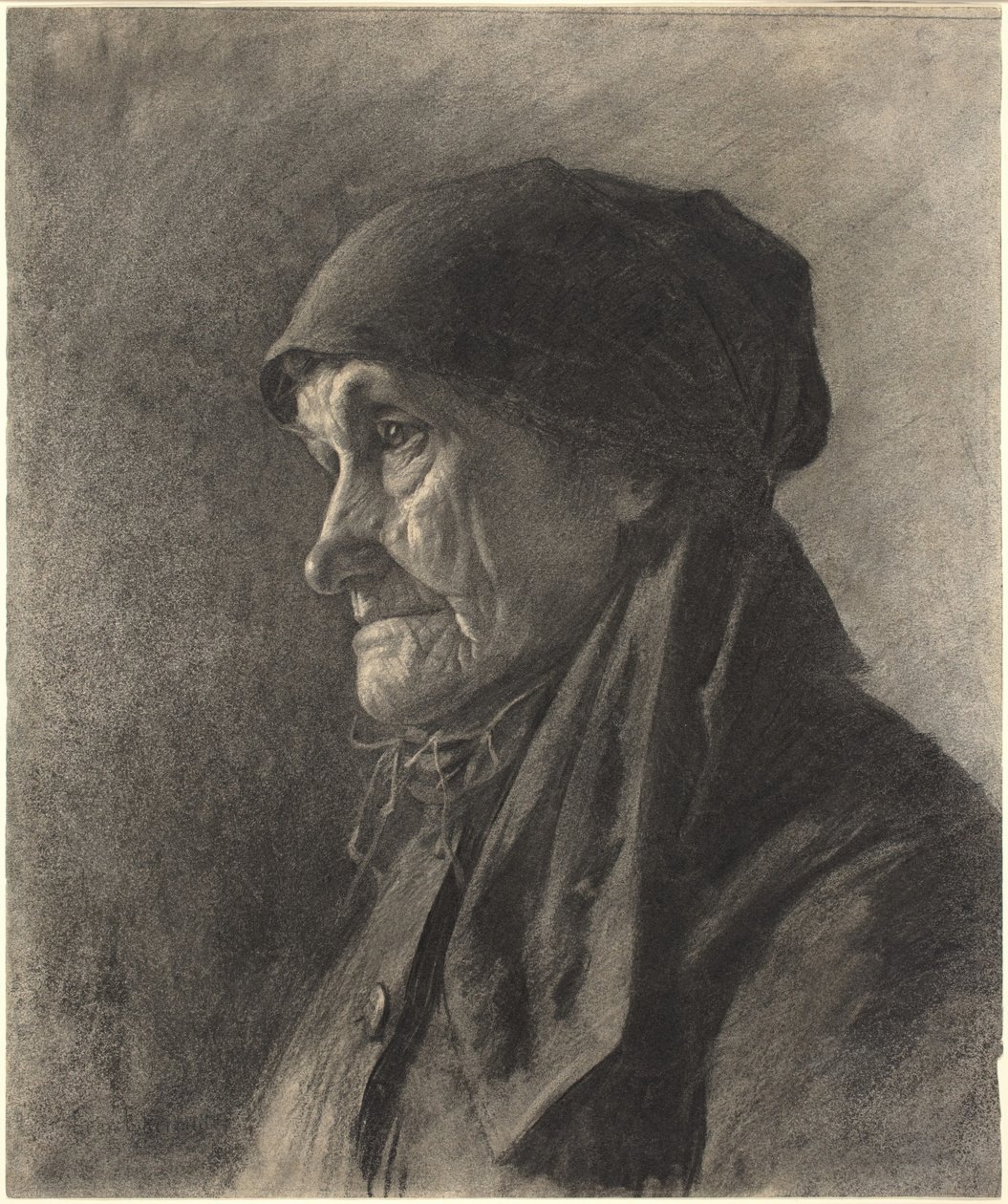 En eldre bondekvinne av Leon Augustin Lhermitte