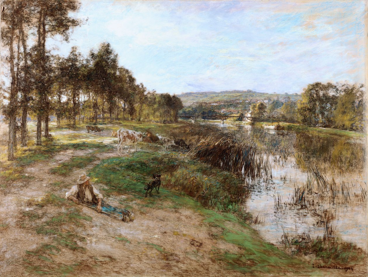 På bredden av Marne, 1904 av Leon Augustin Lhermitte