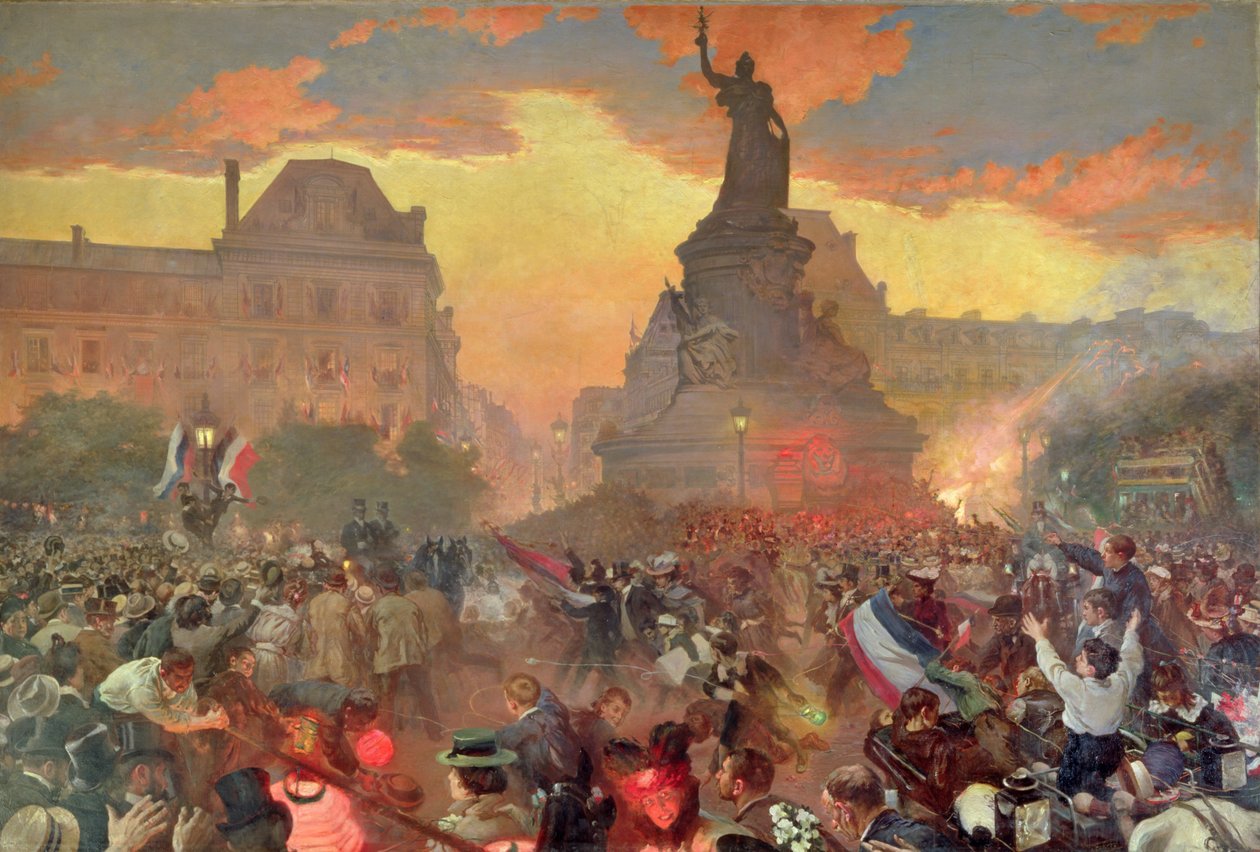 Karneval i Paris til ære for den russiske marinen, 5. oktober 1893, 1900 av Leon Bakst