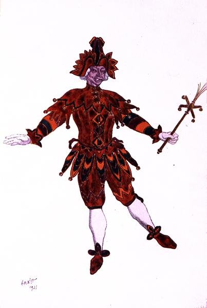 Kostymedesign for Mirliton, fra Sleeping Beauty av Leon Bakst