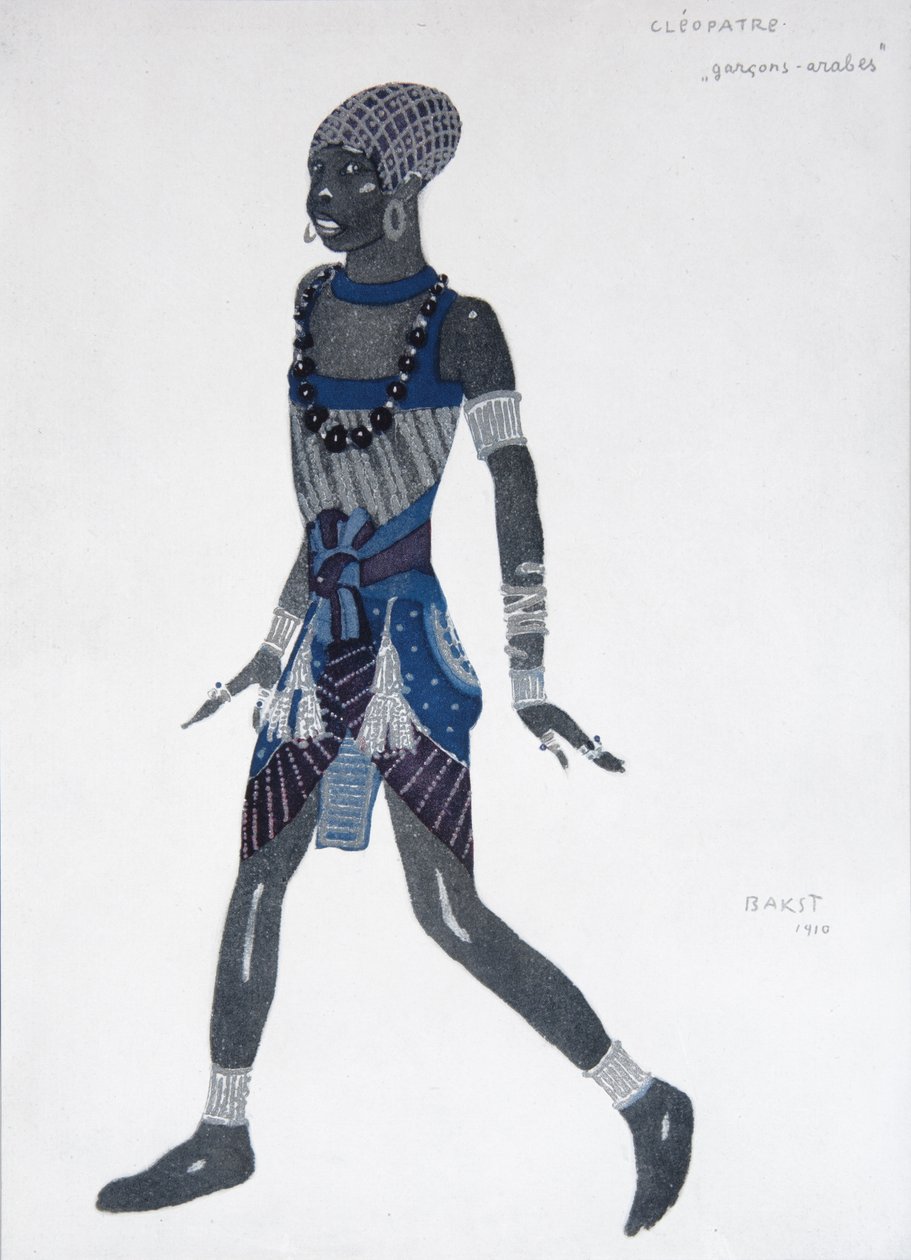 Kostymedesign for balletten Cléopatre, 1909 av Leon Bakst