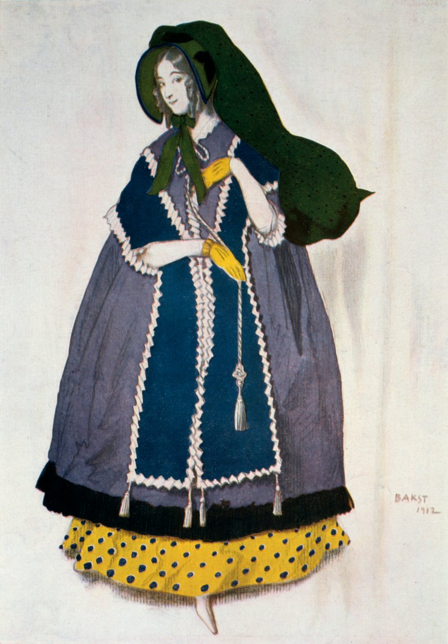 Kostymedesign for balletten Les Papillons, 1912. av Leon Bakst