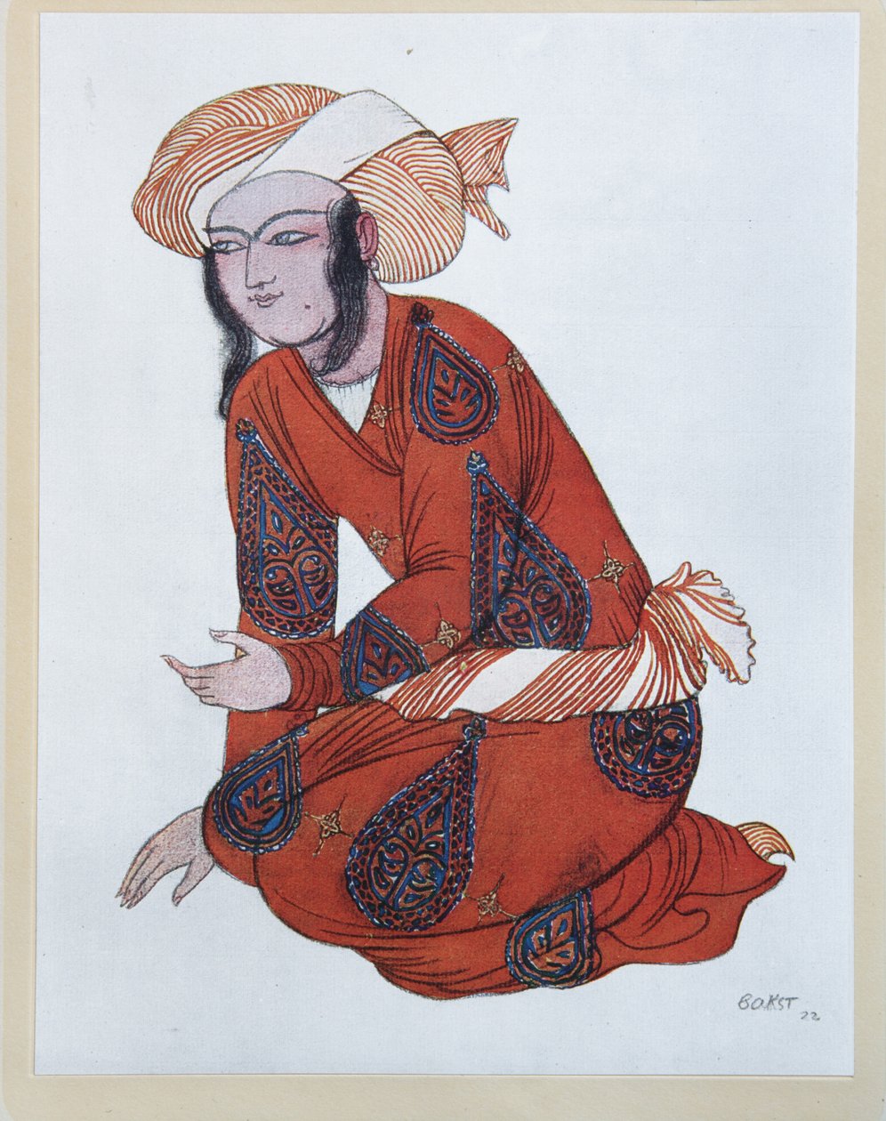 Kostymedesign for balletten Sheherazade av N. Rimsky-Korsakov, 1922 av Leon Bakst