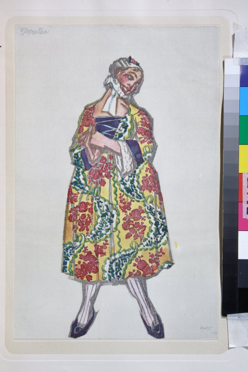 Kostyme til balletten «kvinner i godt humør» regissert av Carlo Goldoni av Leon Bakst