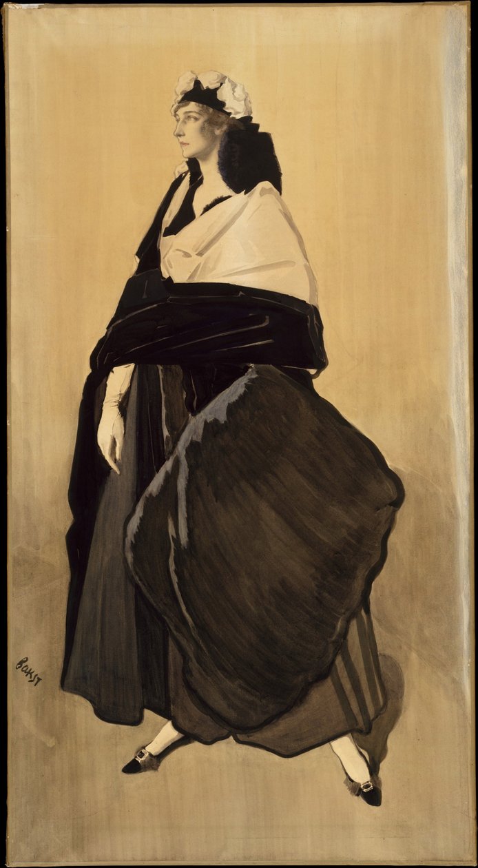 Ida Rubinstein - Portrett av den russiske danseren Ida Rubinstein av Leon Bakst