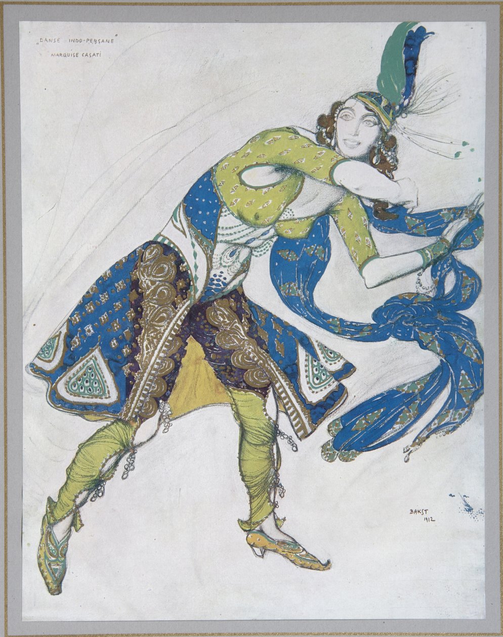 Indisk dans The Marquise de Casati, 1912 av Leon Bakst
