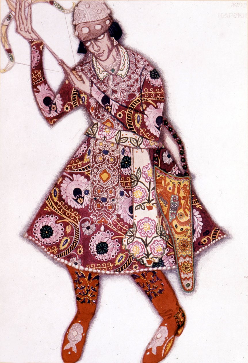Léon Baksts kostyme til «The Fire Bird» av Stravinsky på Paris Opera, juni 1910 av Leon Bakst