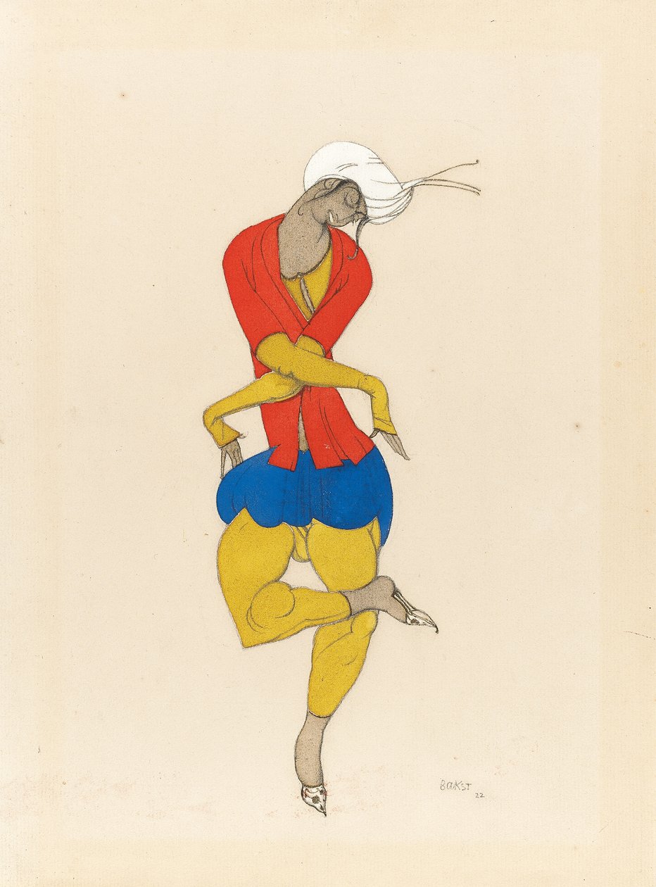 Maria Kuznetsova, kostymedesign for "L"Adoration", 1922 av Leon Bakst