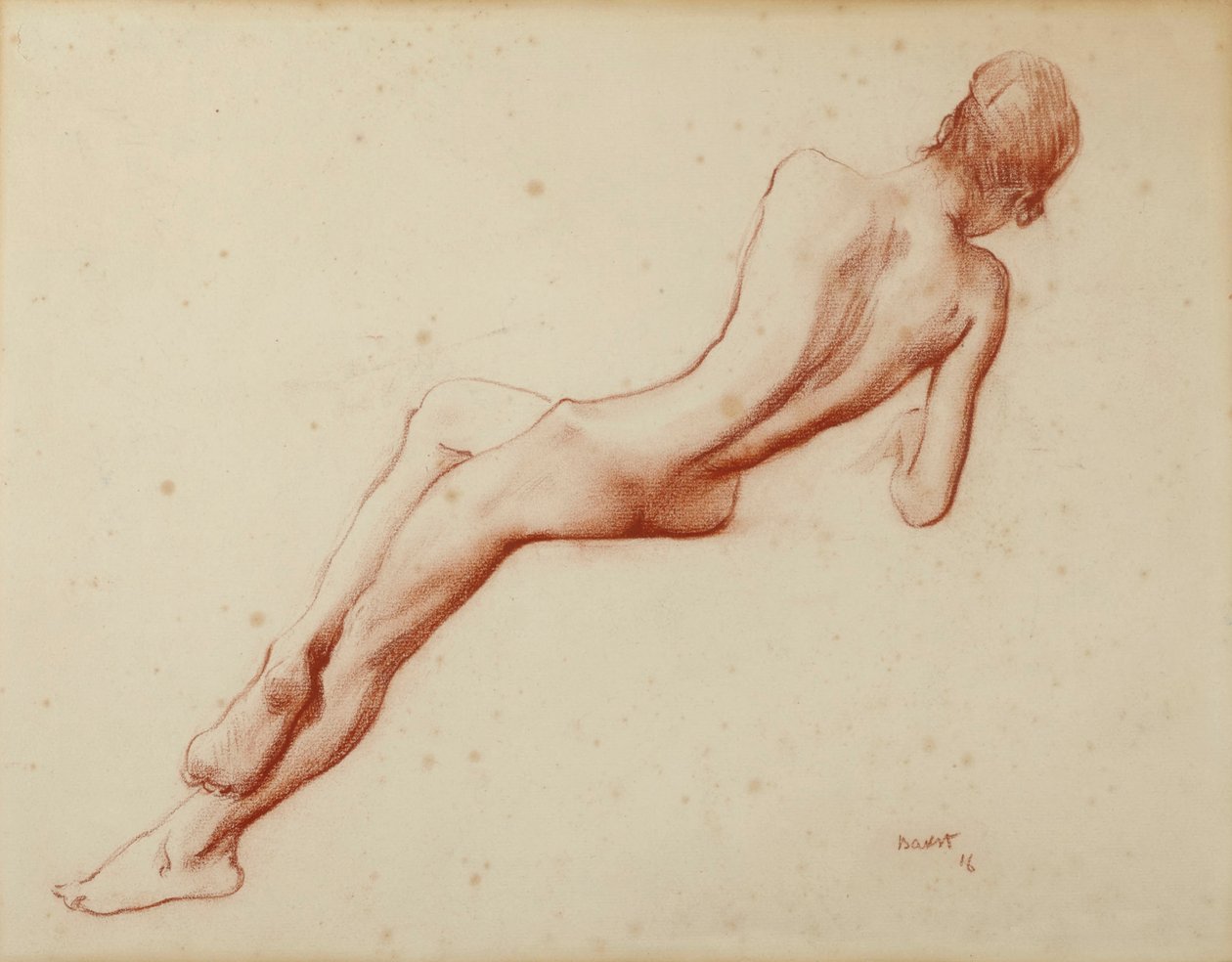 Nakenstudie: Ida Rubinstein, 1916. av Leon Bakst