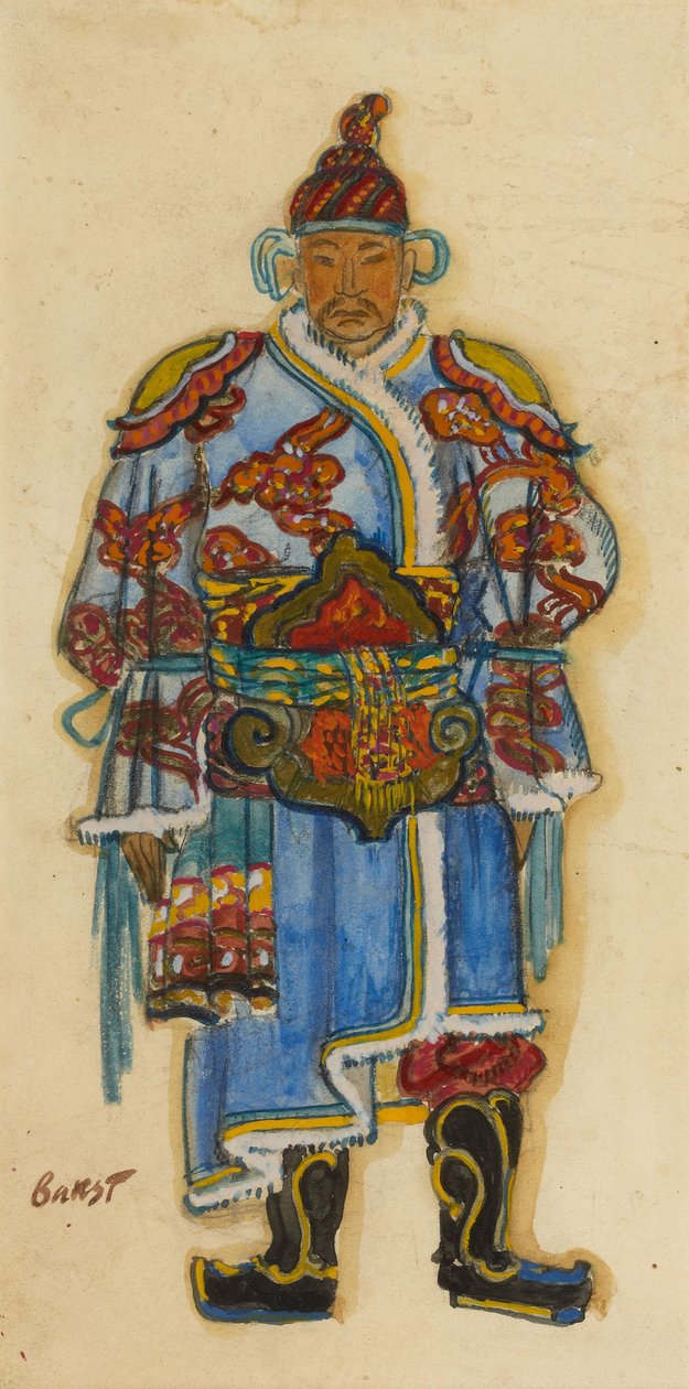Orientalsk kostymedesign av Leon Bakst
