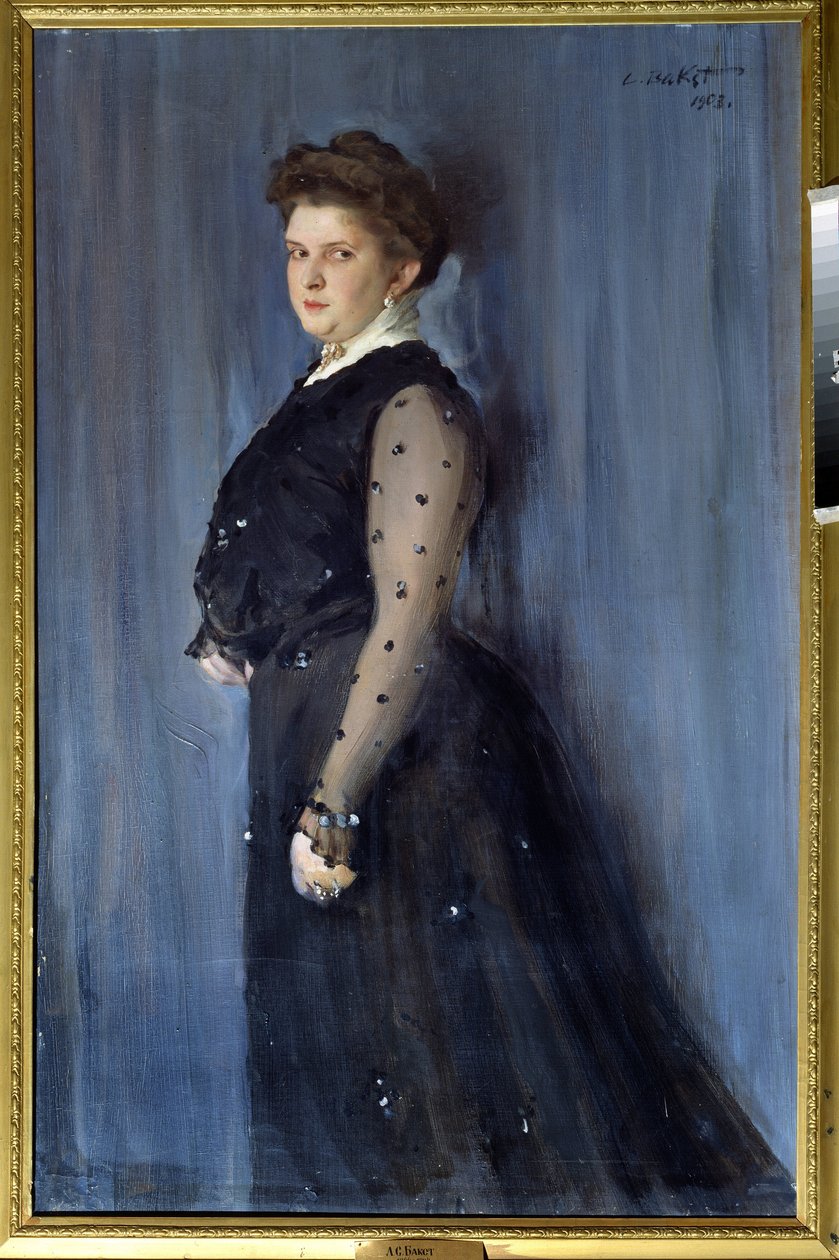 Portrait of SPWallison (Portrait of SPWallison) (olje på lerret) av Leon Bakst