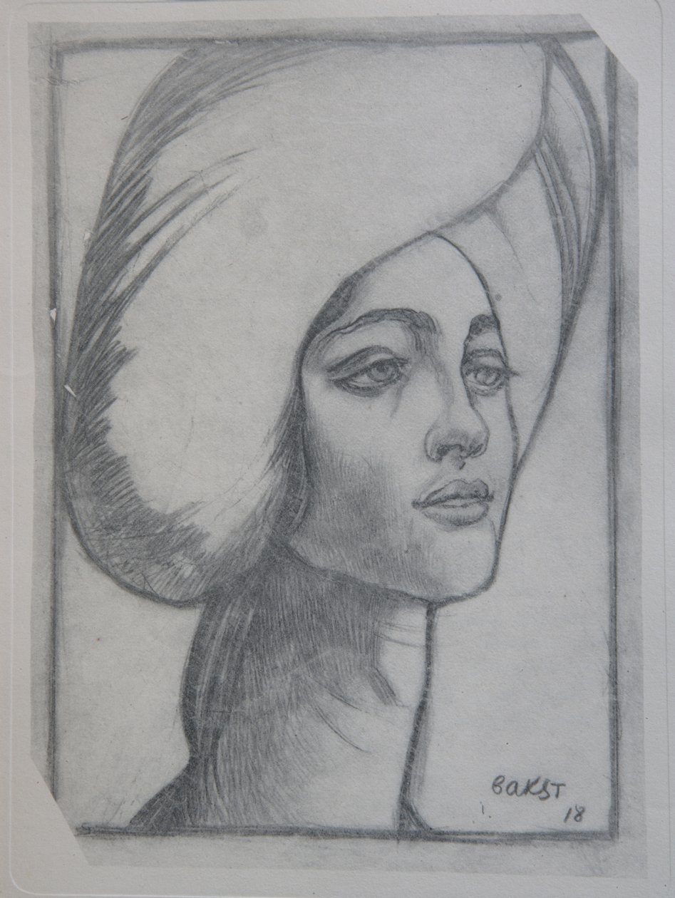 Portrett av madame T., 1918 av Leon Bakst