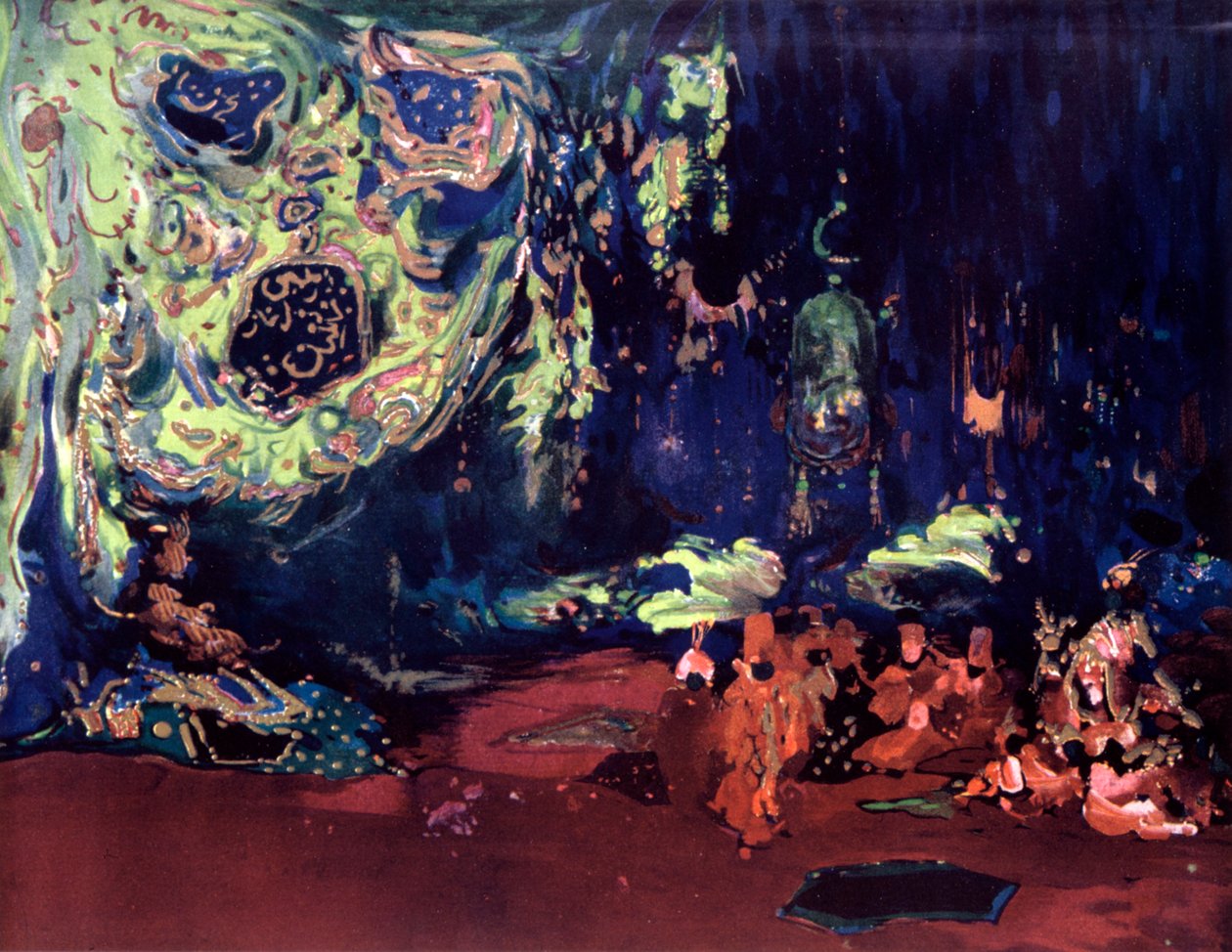 Scenografi for balletten Scheherazade, c1913 av Leon Bakst