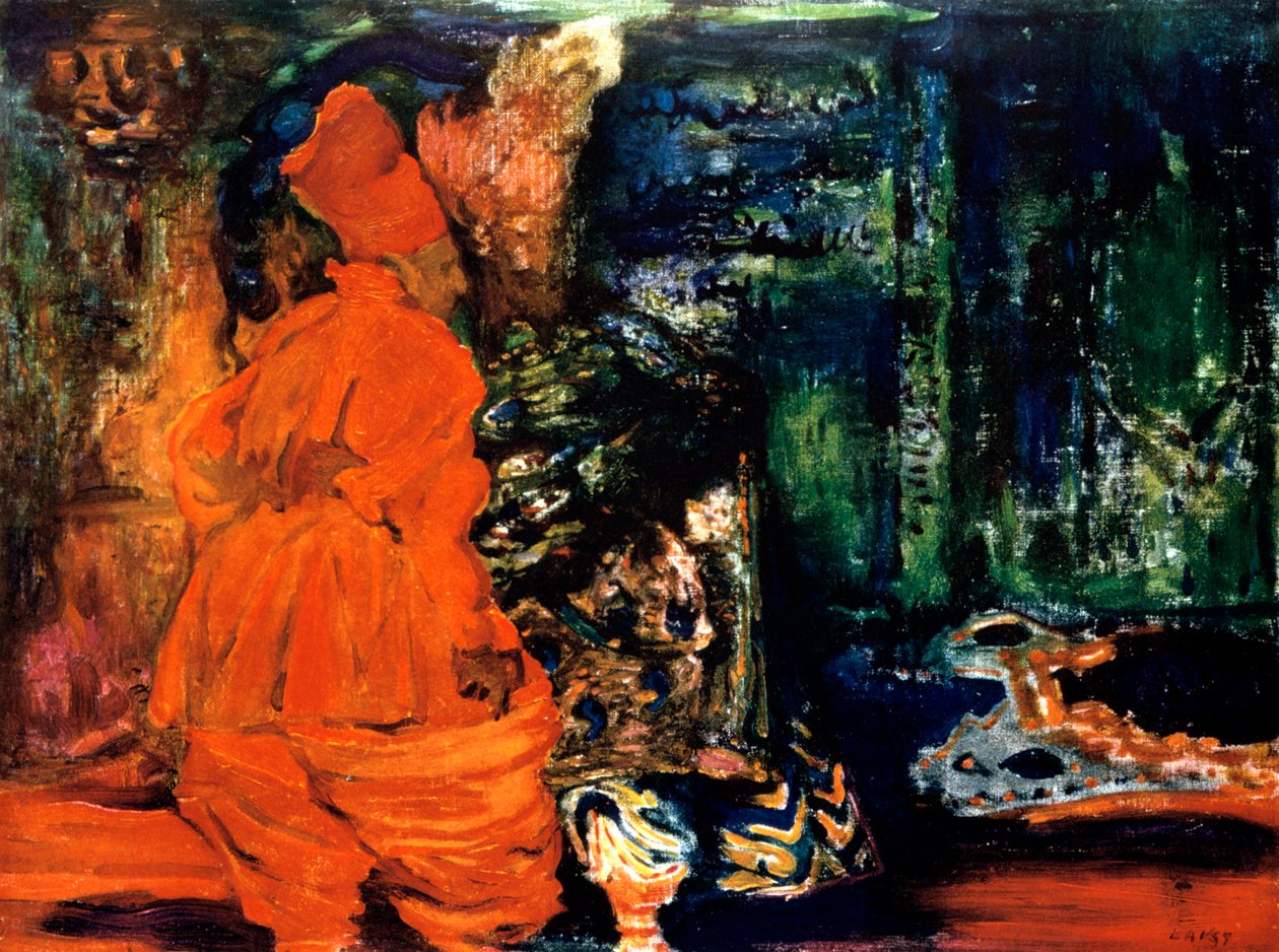 The Secret of the Harem, scenografi for en ballett, c1913 av Leon Bakst