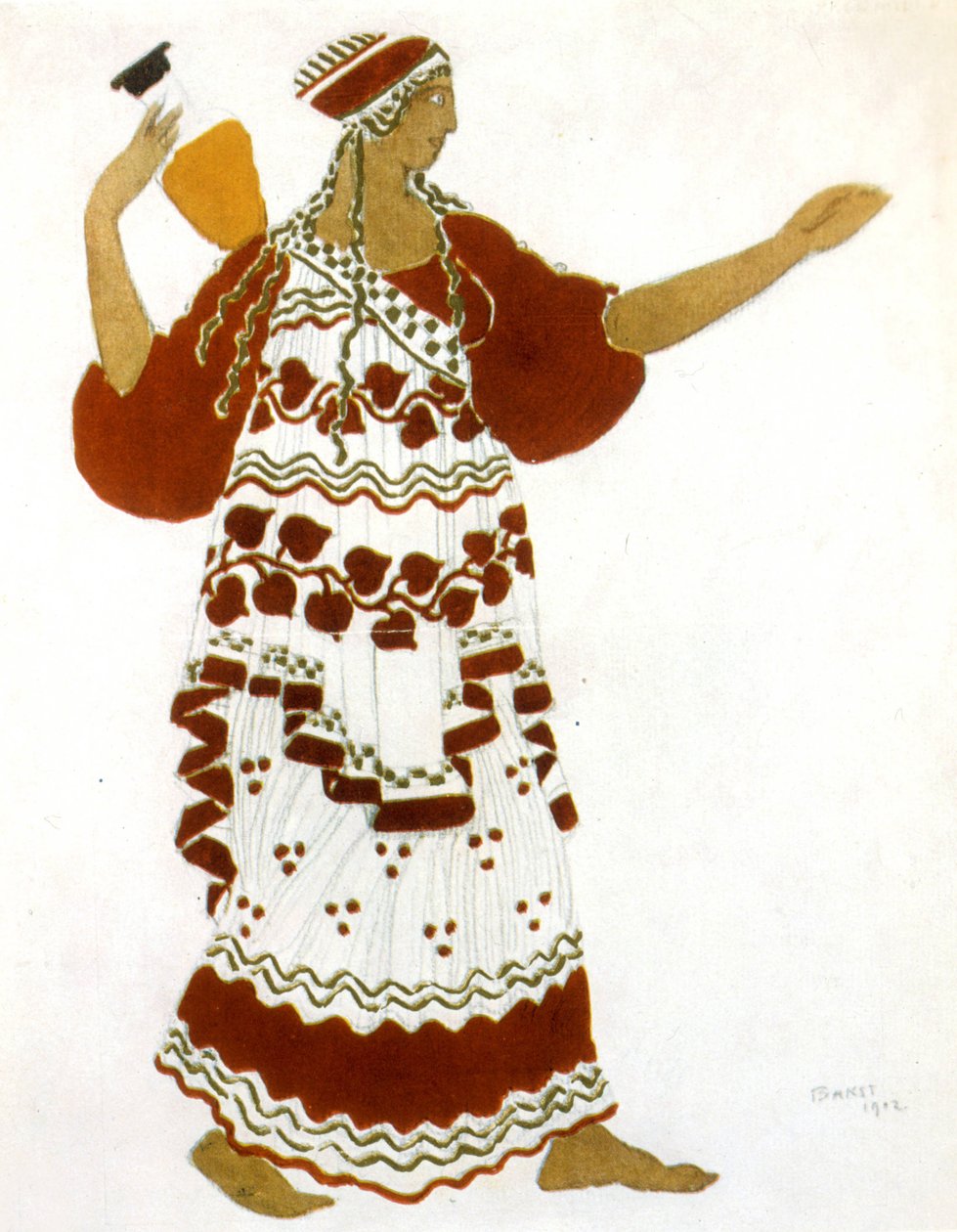En faunas ettermiddag av Claude Debussy, kostyme av Léon Bakst av Leon Bakst