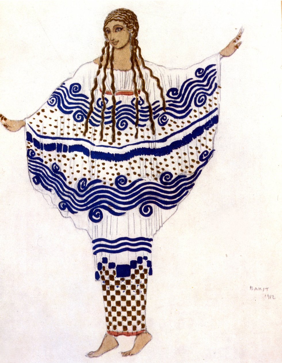 En faunas ettermiddag av Claude Debussy, kostyme av Léon Bakst av Leon Bakst