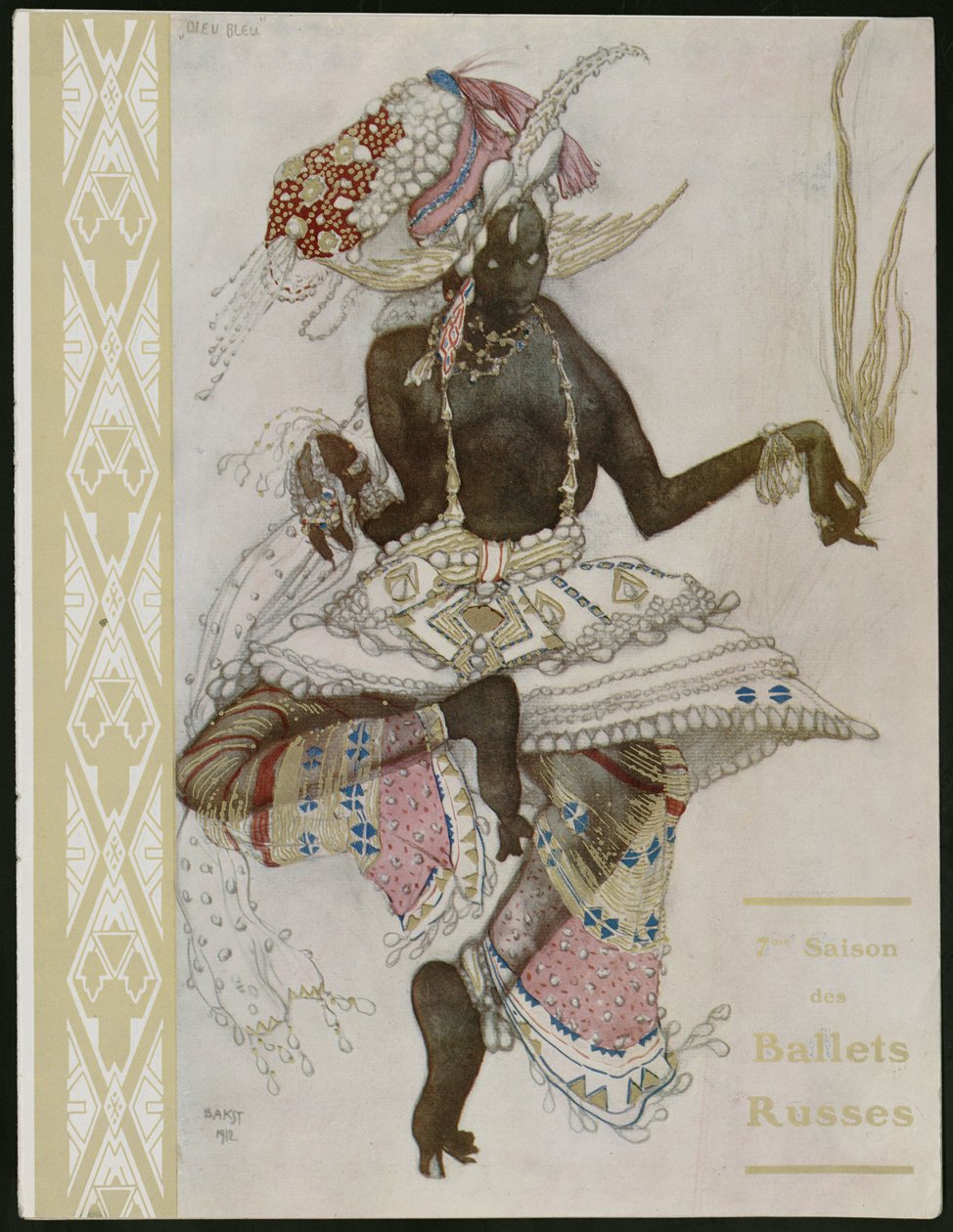 Tittelside til suvenirprogram for Ballets Russes av Leon Bakst