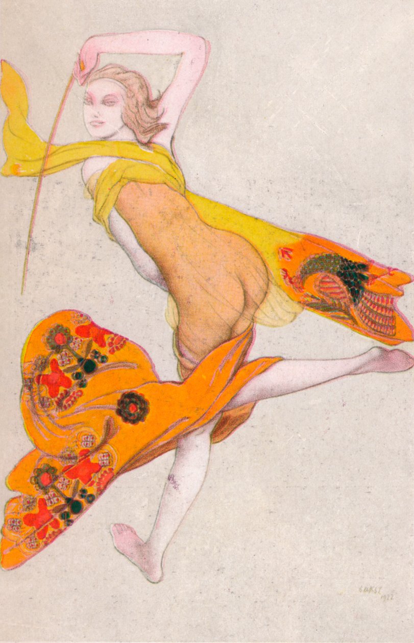 En dansende slave, 1922, 1923 av Leon Bakst