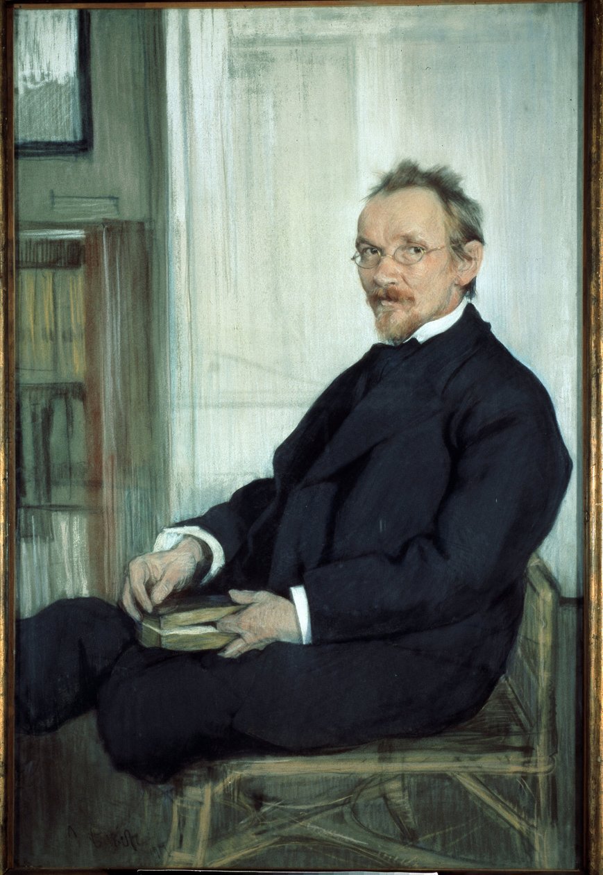 portrett av forfatteren og filosofen Vasily (Vassili) Vasilievich Rozanov (1856-1919) av Leon Bakst
