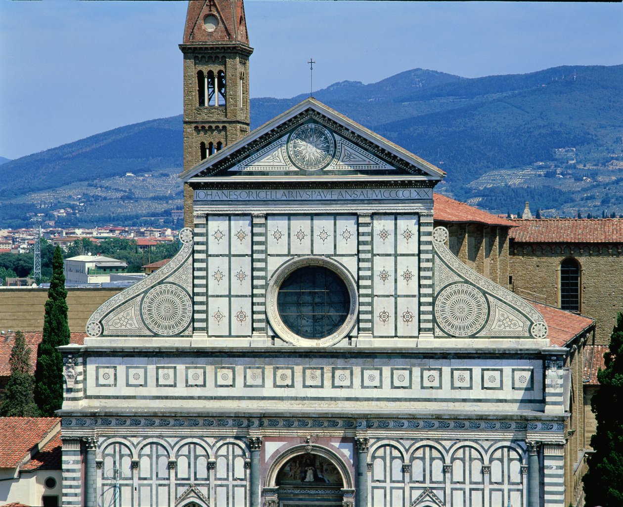Utsikt over Santa Maria Novella, ca. 1450-70 av Leon Battista Alberti