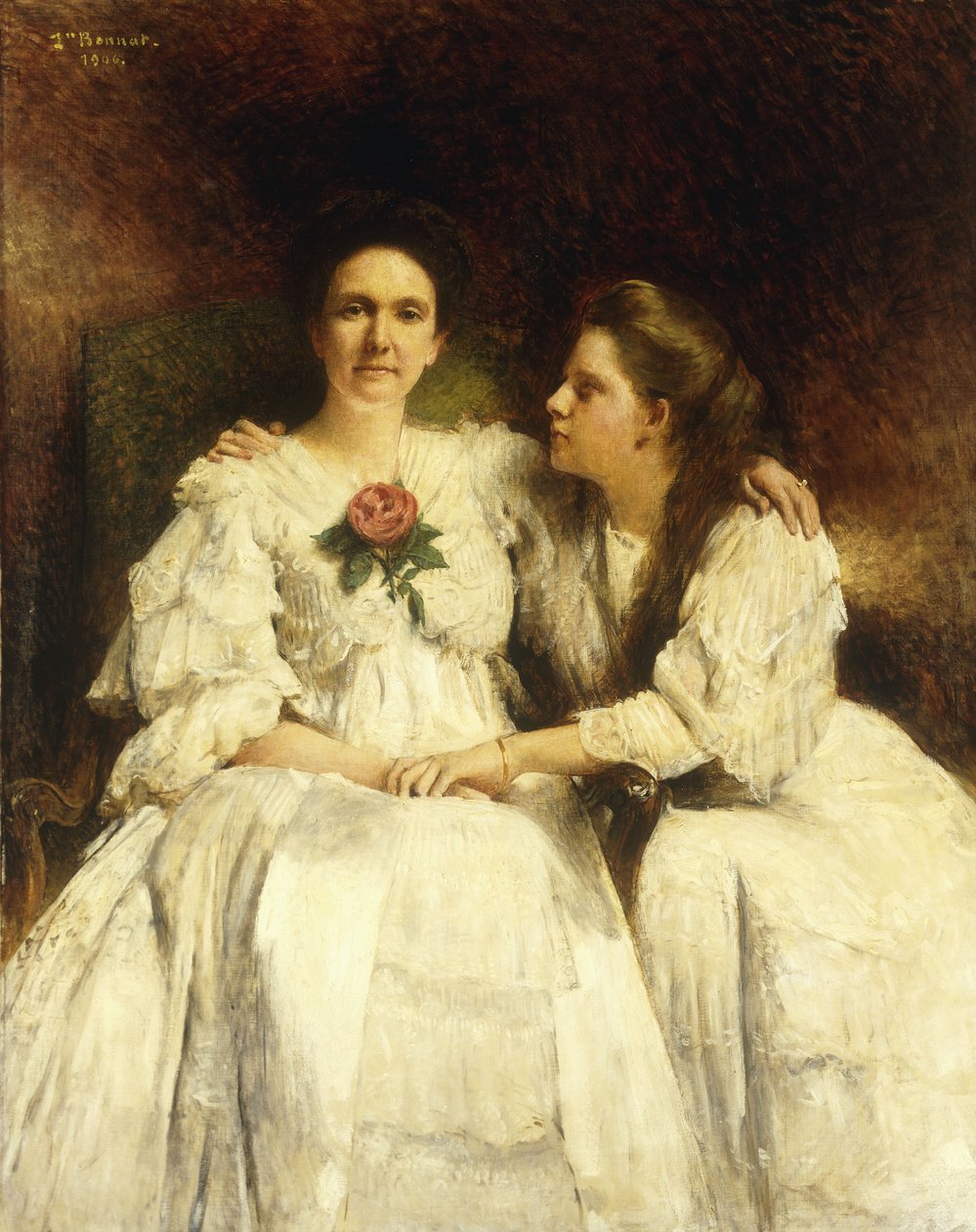 Mor og datter, 1905 av Leon Bonnant