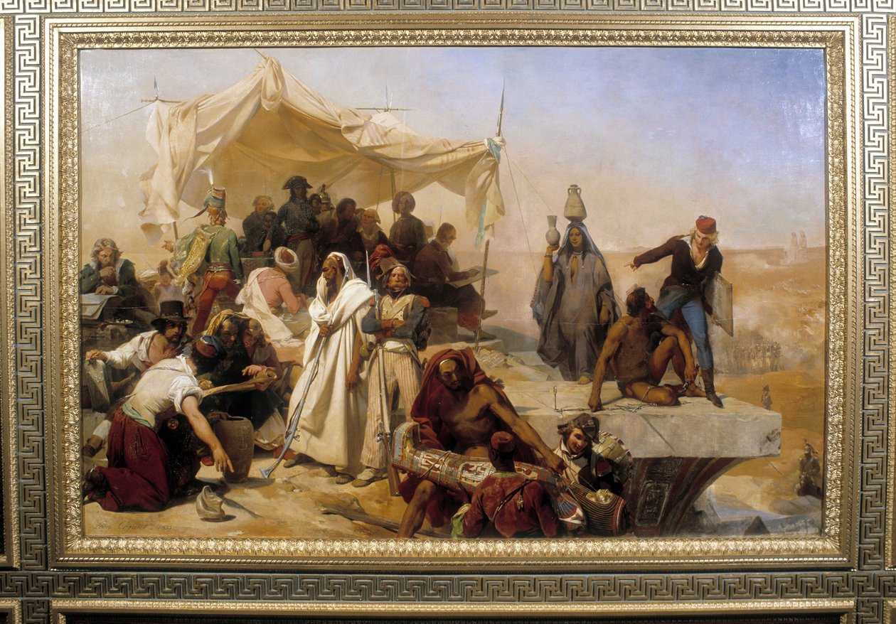 Ekspedisjon fra Egypt under ordre fra Bonaparte. Maleri av Leon Cogniet (1794-1880) av Léon Cogniet