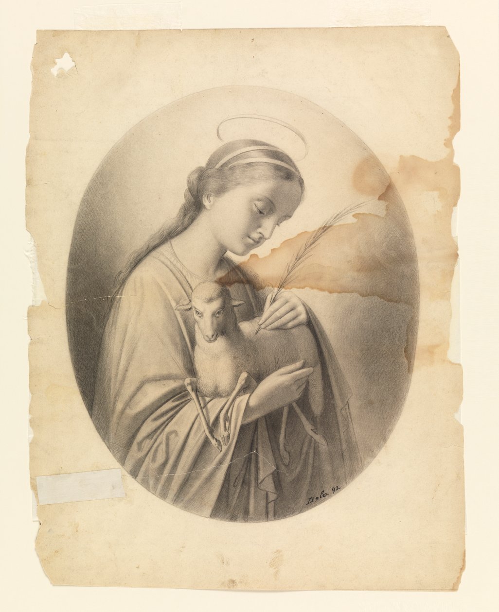 Sankt Agnes av Leon Dabo