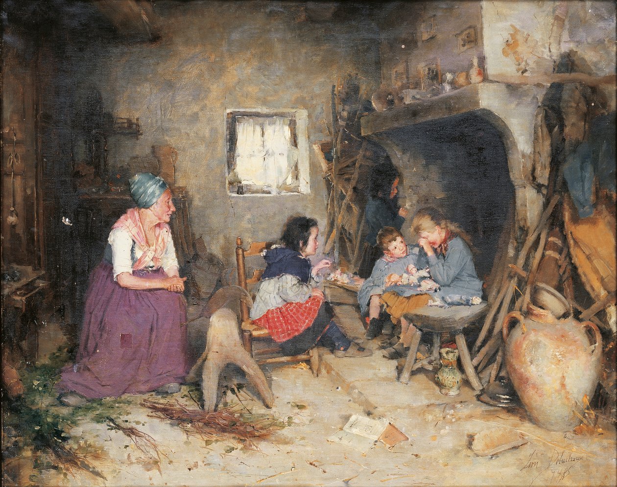 Den ødelagte dukken, 1885 av Leon Delachaux