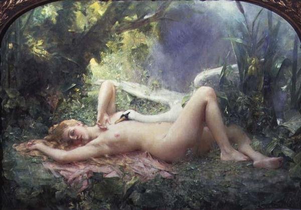 Svanens triumf av Leon Francois Comerre