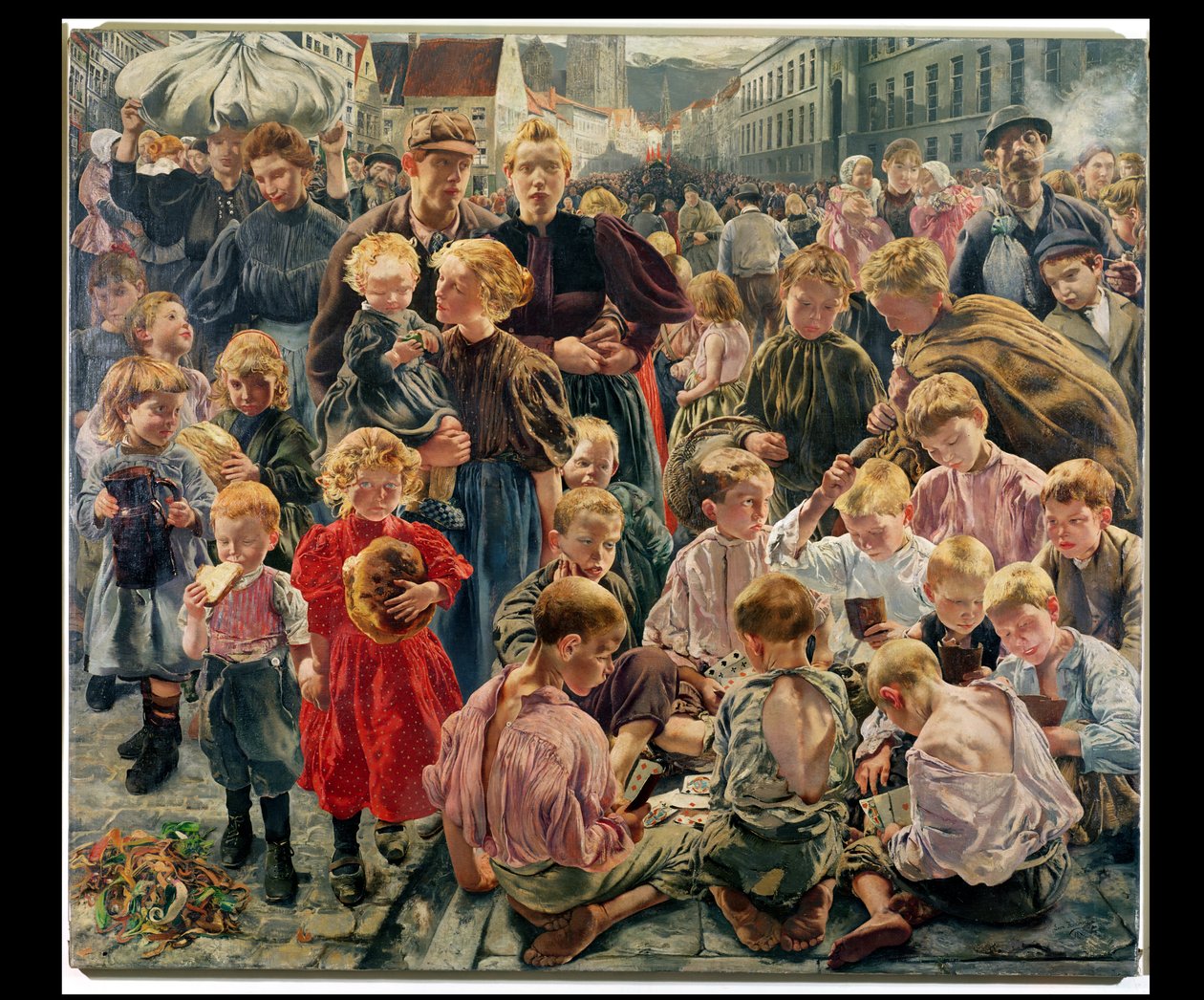 The Ages of the Worker (sentral del av en triptyk) av Leon Henri Marie Frederic