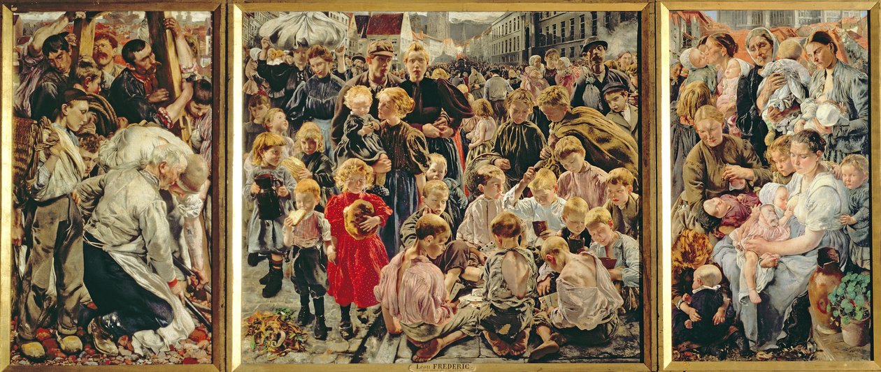 De tre aldre av en arbeidende mann, 1895 av Leon Henri Marie Frederic