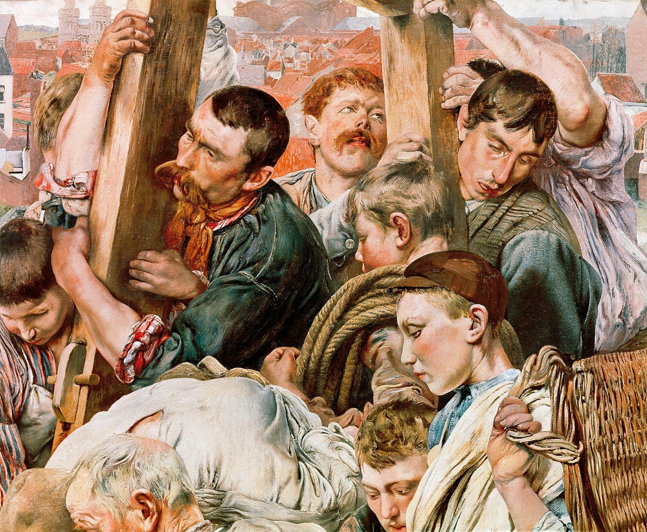 Arbeiderens alder, detalj av Leon Henri Marie Frederic