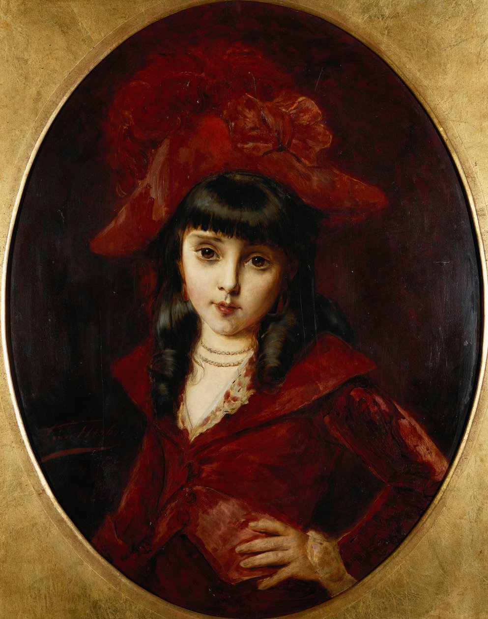 Den røde kjolen, 1881 av Leon Herbo