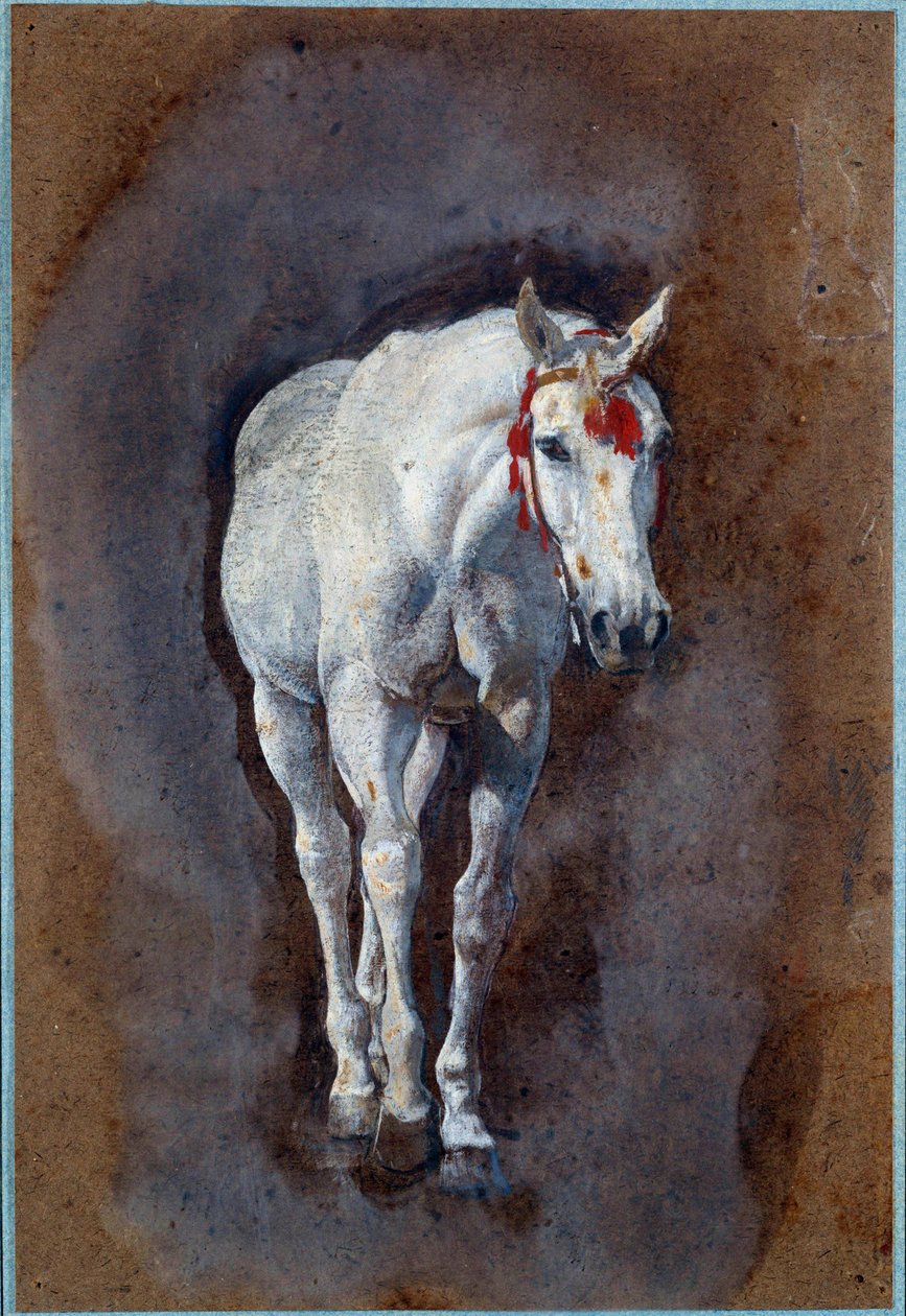 En hestetegning av Leon Joseph Florentin Bonnat
