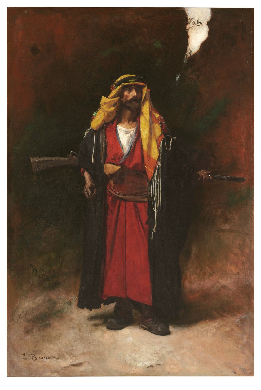 En arabisk vakt (olje på lerret) av Leon Joseph Florentin Bonnat