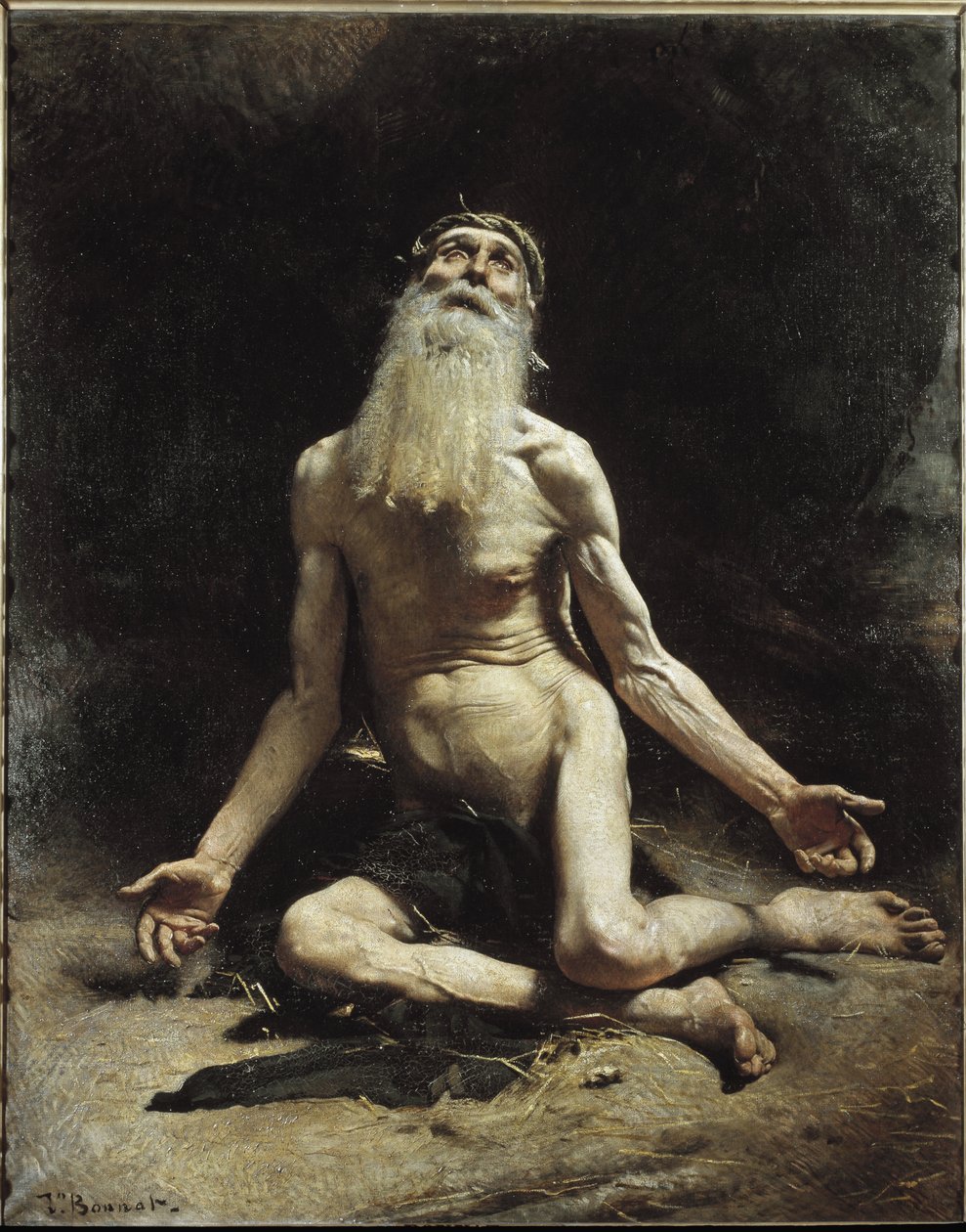 Job - Maleri av Leon Bonnat (1833-1922), olje på lerret av Leon Joseph Florentin Bonnat