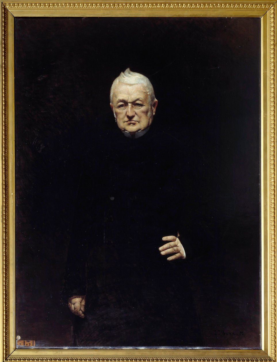 Portrett av Adolphe Thiers (1797-1877) republikkens president Maleri av Leon Joseph Bonat (1833-1922) 1800-tallets søn. 1,15x0,92 m. av Leon Joseph Florentin Bonnat